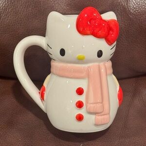 Hello Kitty Snowman 20oz Figural Christmas Mug